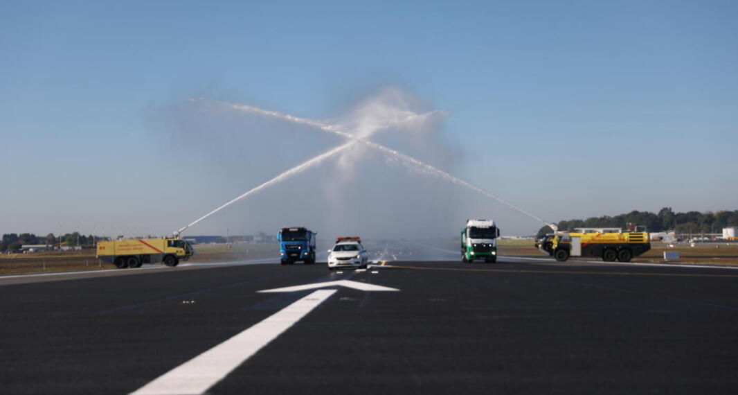Inauguration de l&rsquo;allongement de la piste de Charleroi