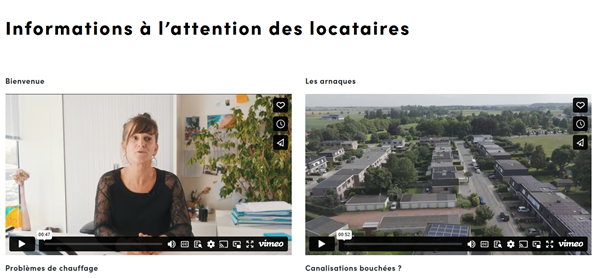 Plus d&rsquo;infos pour nos locataires